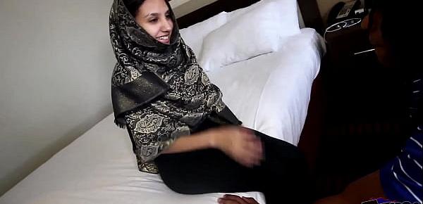  "Hijab Room Service" فتاة مراهقة عربية Shy 18yo Arab teen maid brings extra pillows and gets stuffed with big black cock. Hardcore taboo arab teen interracial fucking on theshimmyshow episode 51 TRAILER ft Jasmine Angel